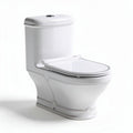 One piece elongated toilet with integrated bidet function white ceramic 70 x 40 x 40cm